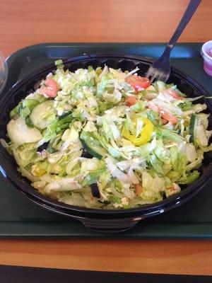 Veggie chopped salad $5