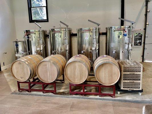 Wine barrels