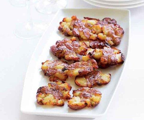 Chef's Special Smashed Potatoes - Baby Potatoes broiled smashed than fried with spices and herbs