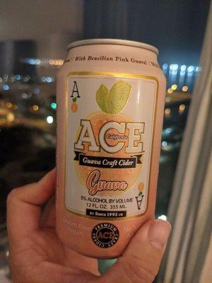 Ace guava hard cider from the Harbor Market. Convenient location for guests staying at the Intercontinental.