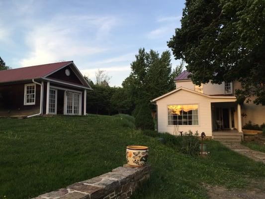 Side of the house and the bungalow