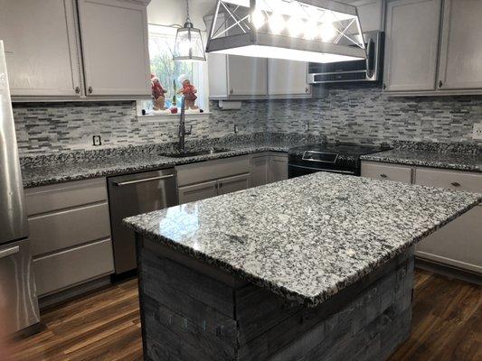 Granite tops we installed