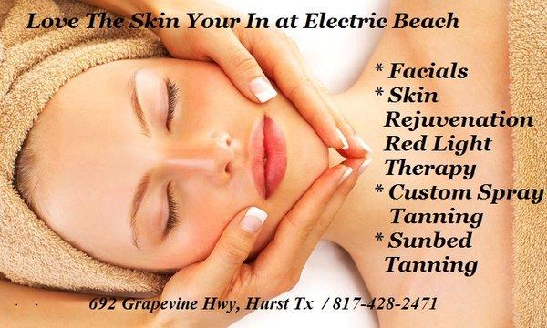 Staffed with Licensed Skincare Therapist to cover all of your skincare needs. Full Service Facials with Esthetician, Antiaging, & Tanning