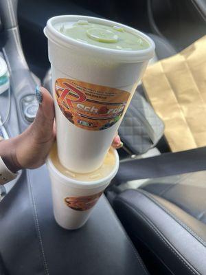 Mango & Vegan Mango Kale Smoothie