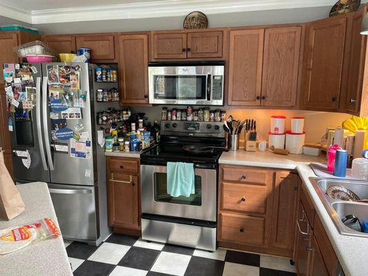 Before Picture of a Full Kitchen Remodel!