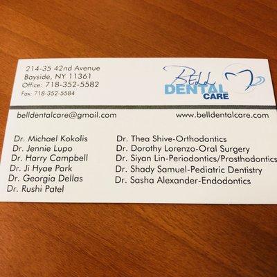 List of dentist, dental staff