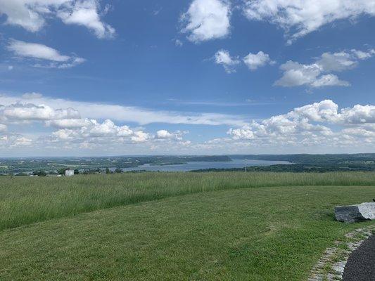 View (the top) Southern part of the river