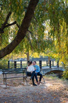 Couples photoshoot in Inwood Park, New York