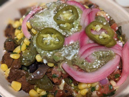 Steak bowl with cauliflower rice