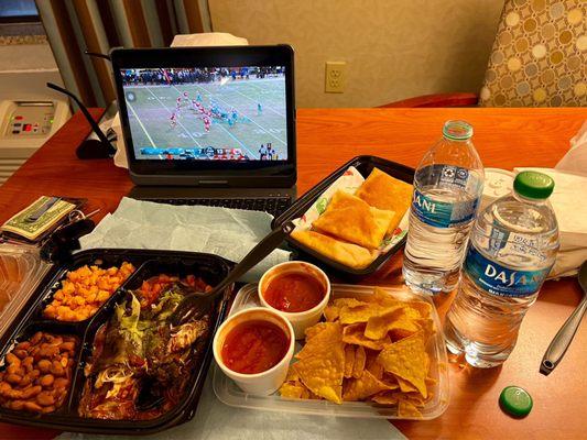 Enchiladas de Santa Fe and Football