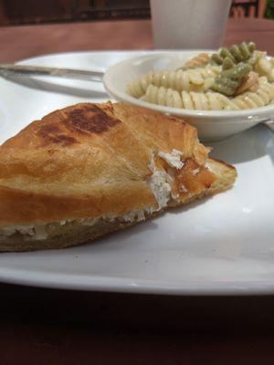 Chicken Alamonde and pasta salad