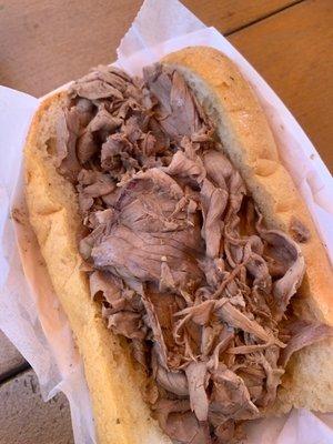 Classic Italian beef