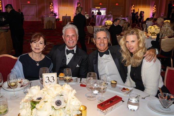 Richard MacDonald and friends celebrating Judy Collins as "Woman of the Year" at the Nevada Ballet's Black and White Ball.