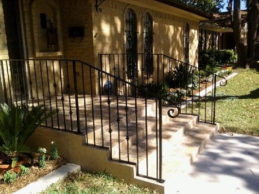 Decorative Iron Handrails Dallas