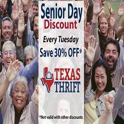 Senior Day Every Tuesday 30% OFF for Seniors