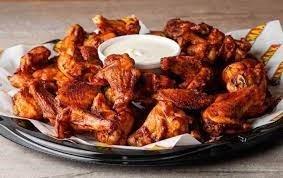 Big wings platters for the big game today.