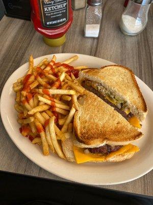 Patty melt & fries