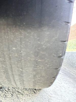 Other bald tire - 12 months maybe 7k or 8k miles