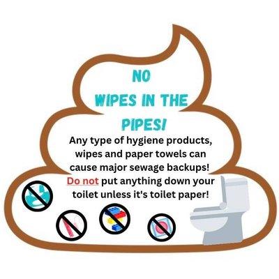 We can never share this enough!! Even if it claims to be "flushable"!! 
 
 #toiletpaper #flushable #larrysplumbingllc #smallbusiness