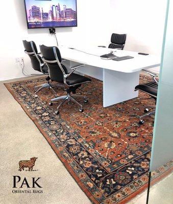 Our Antique Persian in a San Francisco office.