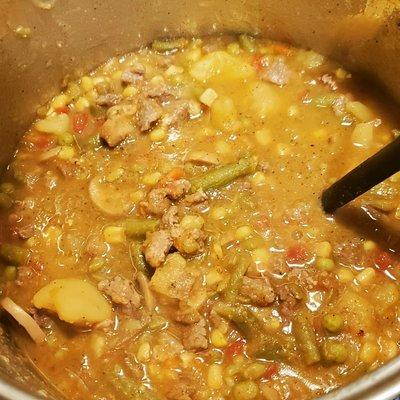 One pot backwoods beef stew!