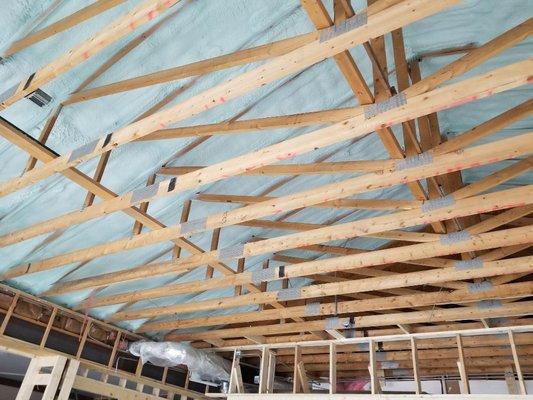 Exposed roof structure