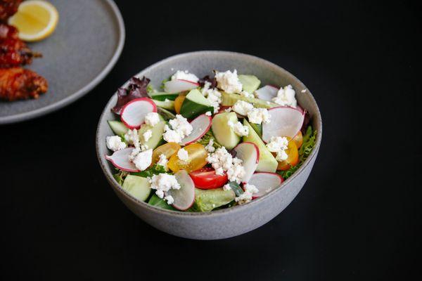 Corn Fritter Salad