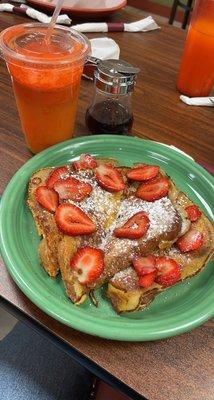 Banana Bread French Toast  Strawberries instead of bananas