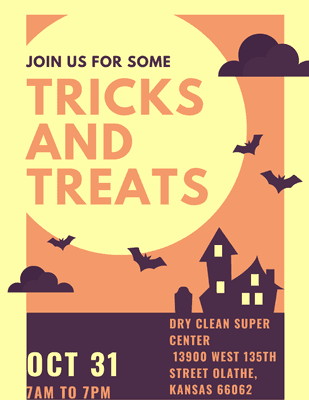 Don't forget to Join us for some tricks and treats on October 31! Happy Halloween!