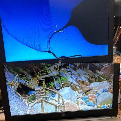 HP Notebook 15.6" broken screen replacement.