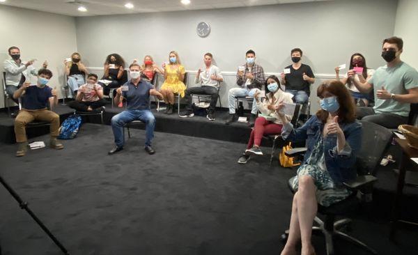 Audition Technique Class - Vaccinated, masked, and ready to work!