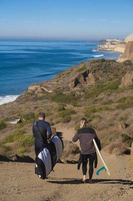 Where we do the bulk of our lessons at the most beautiful state park in all of Orange County, San Onofre Bluffs!