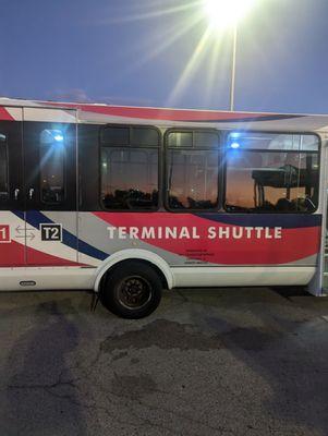 This is the shuttle that goes to lot A