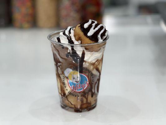 Cookies & Cream Donut Sundae