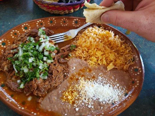 Barbacoa plate