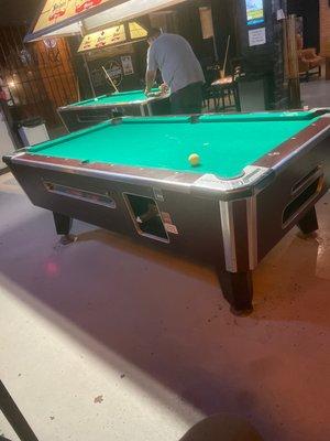 Pool tables.  Come though and have fun...........