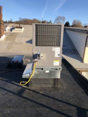 Rooftop unit install