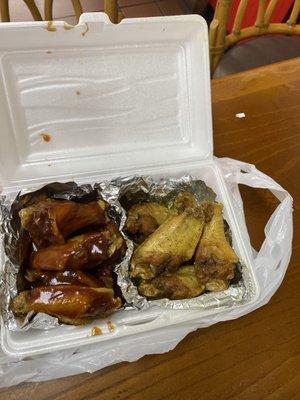 Honey BBQ and Lemon pepper Buffalo Wings