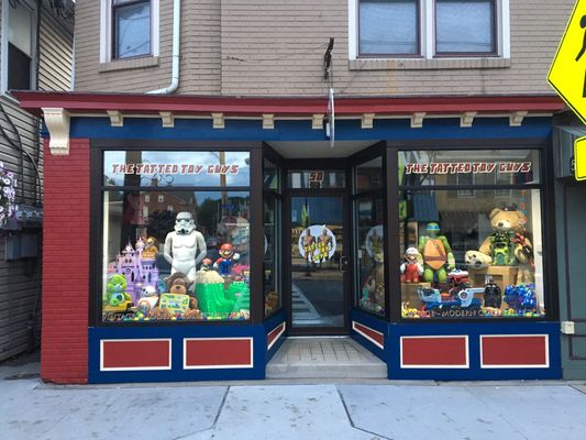 Toy Store Window! Newly Painted with oversized toys!!!