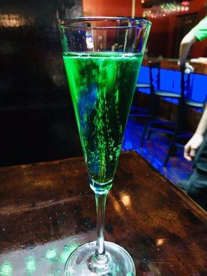 St. Patrick's day green Champagne special (Brut)