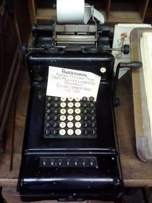 an old adding machine...