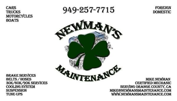 Newman's Maintenance