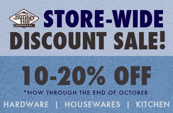 Store-Wide Discounts!