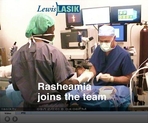 Rasheamia joins the team.