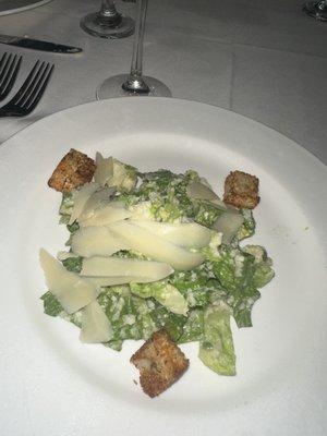 Caesar salad (split up for us)