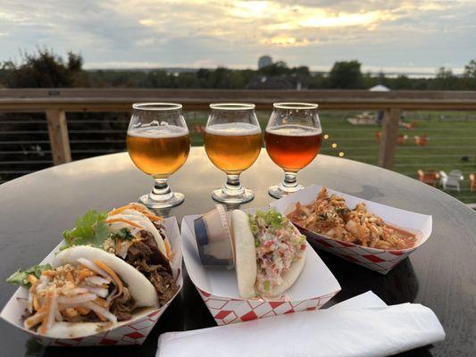 So much yum!  Aquidneck IPA, Vienna Lager, Oktoberfest...  And delish food from a local food truck