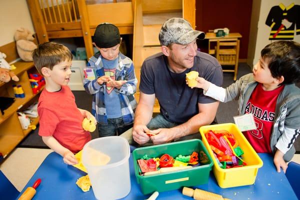 In Activity Time, parents are involved through playing with the children, helping them learn, and having fun at the same time!