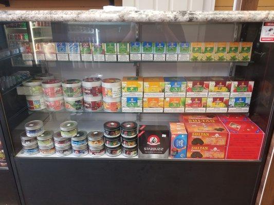 Nice selection of delicious hookah flavors, from starbuzz, al waha and more.