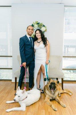 Pets are welcome at our wedding chapel