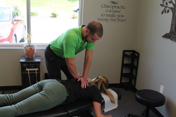 Mid Back Adjustment, Dr. Chatman- Chiropractor in Johnson City